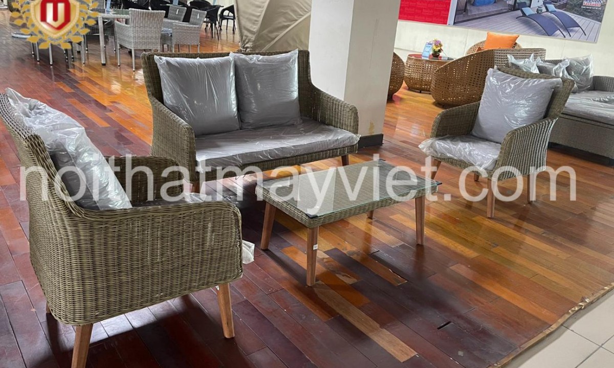 Bàn Ghế Sofa Mây Tre BGSF0033